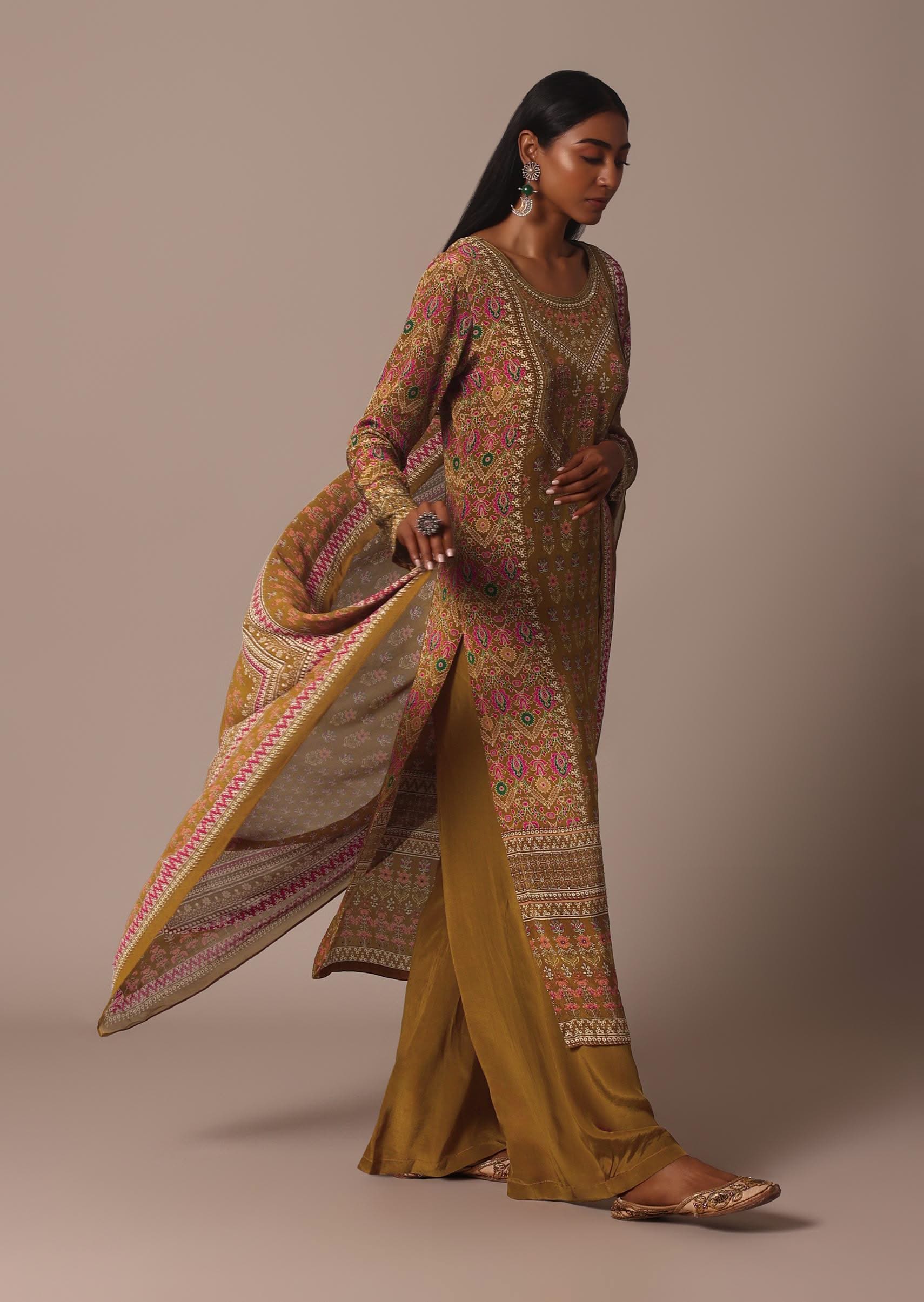 13081-mustard-printed-palazzo-set-in-chiffon-with-stone-work-kurta-1.jpg Mustard Printed Palazzo Set In Chiffon With Stone Work Kurta