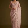 13093-beige-crushed-tissue-saree-with-embroidered-border-1.webp Beige Crushed Tissue Saree With Embroidered Border