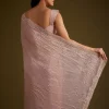 13093-beige-crushed-tissue-saree-with-embroidered-border-6.webp Beige Crushed Tissue Saree With Embroidered Border