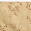 Off White Tussar Silk Floral Print Saree with Mirror Work