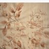 Off White Tussar Silk Floral Print Saree with Mirror Work