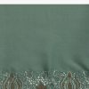 Moss Green Tussar Saree With Unstitched Blouse