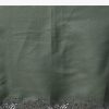 Moss Green Tussar Saree With Unstitched Blouse