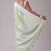 Forest Shade Green Woven Saree In Dola Silk And Silver Weave
