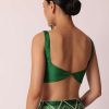 Green Bandhani Silk Saree With Gota Work And Unstitched Blouse Piece