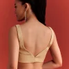 Off White Saree In Chinnon With Cutdana Work