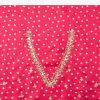 Hot Pink Lehariya Saree In Gota Patti Work With Unstitched Blouse