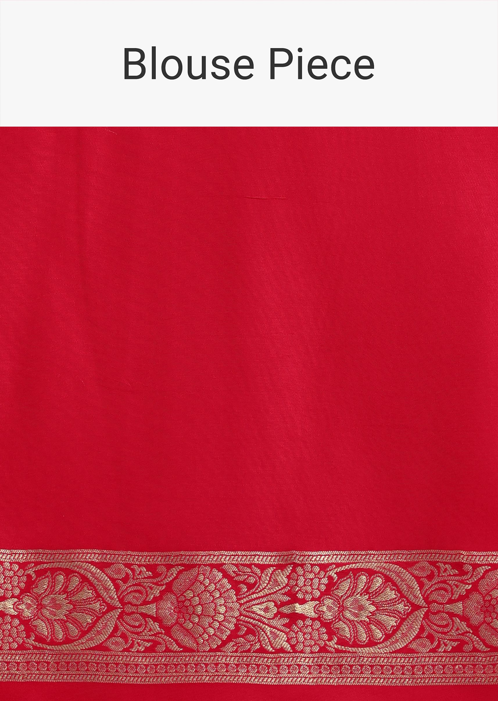 Red Zari Jaal Dola Silk Saree With Unstitched Blouse