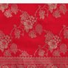 Red Zari Jaal Dola Silk Saree With Unstitched Blouse