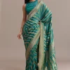 13356-turquoise-green-dola-silk-saree-with-zari-weaving-3.webp Turquoise Green Dola Silk Saree With Zari Weaving