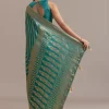 13356-turquoise-green-dola-silk-saree-with-zari-weaving-4.webp Turquoise Green Dola Silk Saree With Zari Weaving