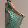 13356-turquoise-green-dola-silk-saree-with-zari-weaving-6.jpg Turquoise Green Dola Silk Saree With Zari Weaving