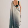 13420-green-ombre-saree-with-sequins-and-scallop-embroidery-4.jpg Green Ombre Saree With Sequins And Scallop Embroidery