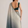 13420-green-ombre-saree-with-sequins-and-scallop-embroidery-6.jpg Green Ombre Saree With Sequins And Scallop Embroidery