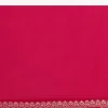 Hot Pink Woven Khadi Georgette Saree With Unstitched Blouse