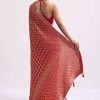 Hot Pink Woven Khadi Georgette Saree With Unstitched Blouse