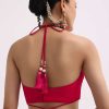 Hot Pink Woven Khadi Georgette Saree With Unstitched Blouse