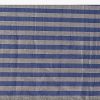 Blue And Silver Half Striped Chanderi Saree Wiith Stitched Blouse