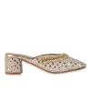 Off-White Mirror Embellished Mules