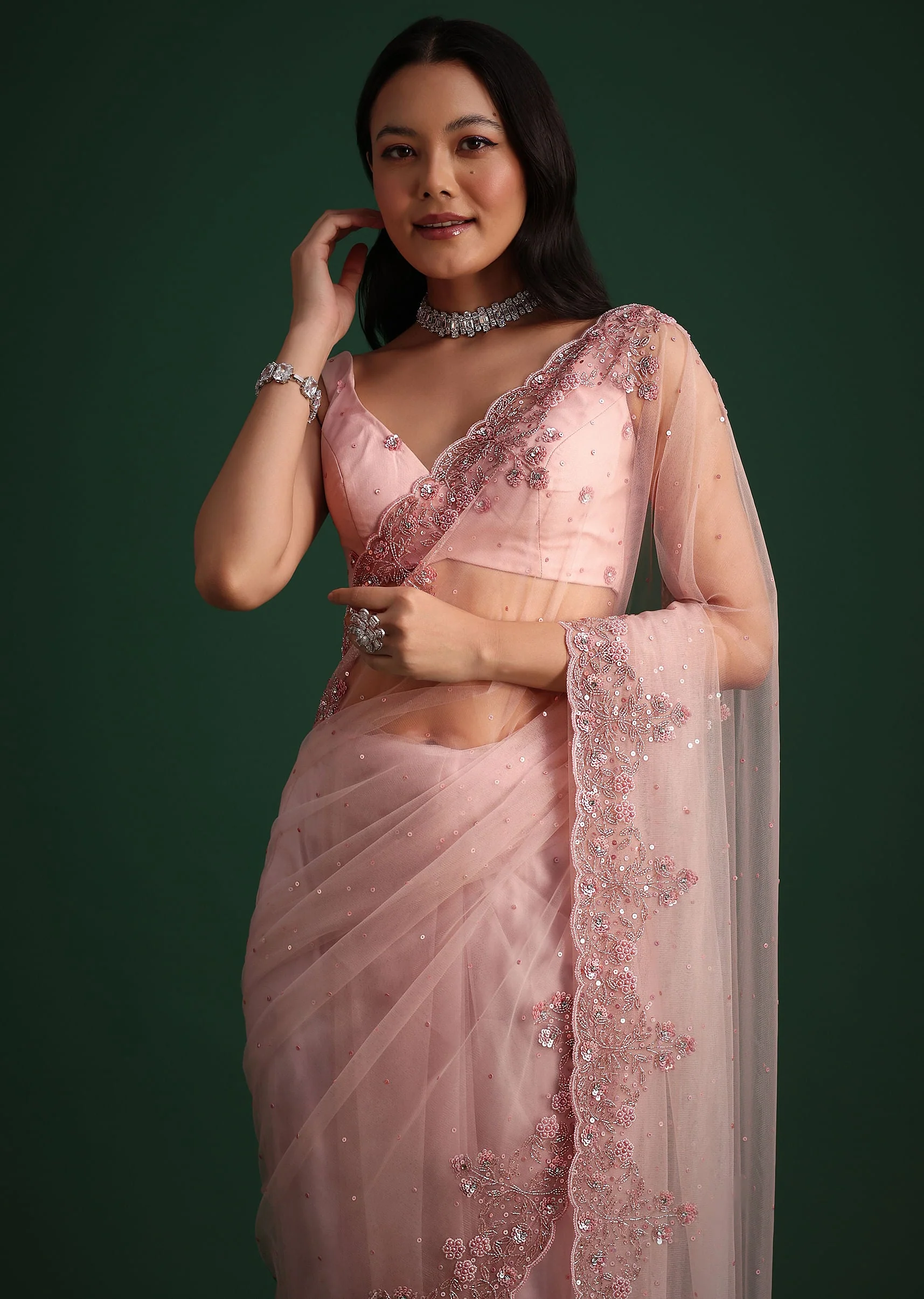 13610-peach-net-saree-with-cutdana-and-sequin-embroidery-1.webp Peach Net Saree With Cutdana And Sequin Embroidery