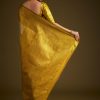 Gold Kanjivaram Silk Saree With Zari Border