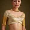 13686-silver-kanjivaram-silk-saree-with-gold-contrast-border-and-pallu-8.webp Silver Kanjivaram Silk Saree With Gold Contrast Border And Pallu