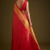 13697-rani-pink-kanjivaram-silk-saree-with-golden-zari-detailing-5.webp Rani Pink Kanjivaram Silk Saree With Golden Zari Detailing