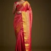 13697-rani-pink-kanjivaram-silk-saree-with-golden-zari-detailing-6.webp Rani Pink Kanjivaram Silk Saree With Golden Zari Detailing
