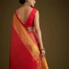 13697-rani-pink-kanjivaram-silk-saree-with-golden-zari-detailing-7.webp Rani Pink Kanjivaram Silk Saree With Golden Zari Detailing