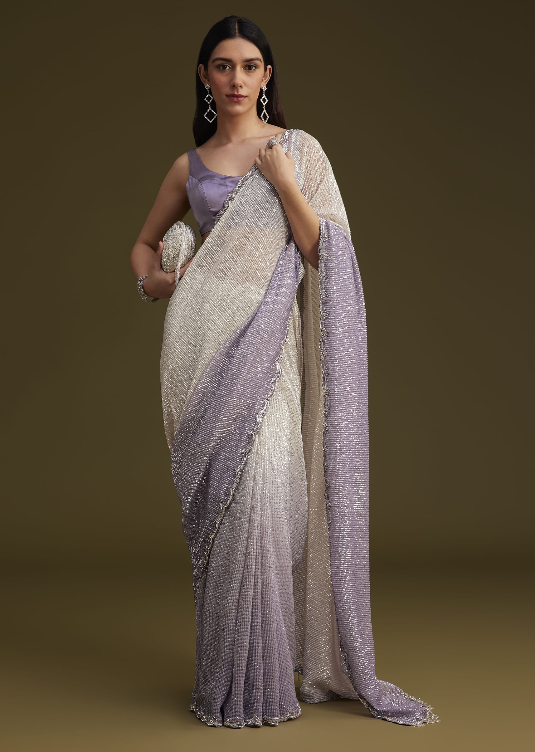 1381-lavender-ombre-sequins-saree-with-scallop-embroidery-border-1.jpg Lavender Ombre Sequins Saree With Scallop Embroidery Border