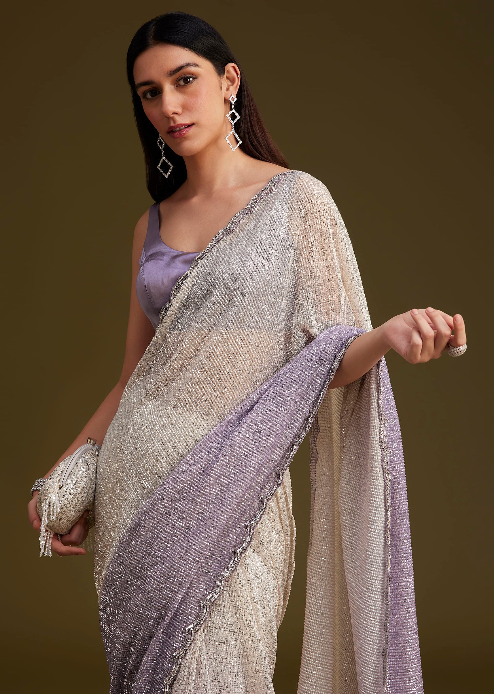 1381-lavender-ombre-sequins-saree-with-scallop-embroidery-border-2.jpg Lavender Ombre Sequins Saree With Scallop Embroidery Border