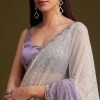 1381-lavender-ombre-sequins-saree-with-scallop-embroidery-border-5.jpg Lavender Ombre Sequins Saree With Scallop Embroidery Border