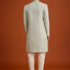 13901-pista-green-silk-sherwani-set-with-beads-embroidery-on-collar-5.webp Pista Green Silk Sherwani Set With Beads Embroidery On Collar