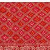 Red Woven Georgette Saree With Unstitched Blouse
