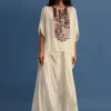 Ivory Georgette Skirt And Cape In Resham Work