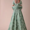 Pista Green Lehenga With Handwork Embroidery