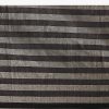 Black And Silver Half Striped Chanderi Saree And Stitched Blouse