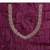 Purple Crushed Tissue Saree With Sequin And Cutdana Embroidered Border