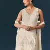 Off White Hand Embroidered Sharara Suit With Choker Dupatta