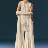 Off White Hand Embroidered Sharara Suit With Choker Dupatta