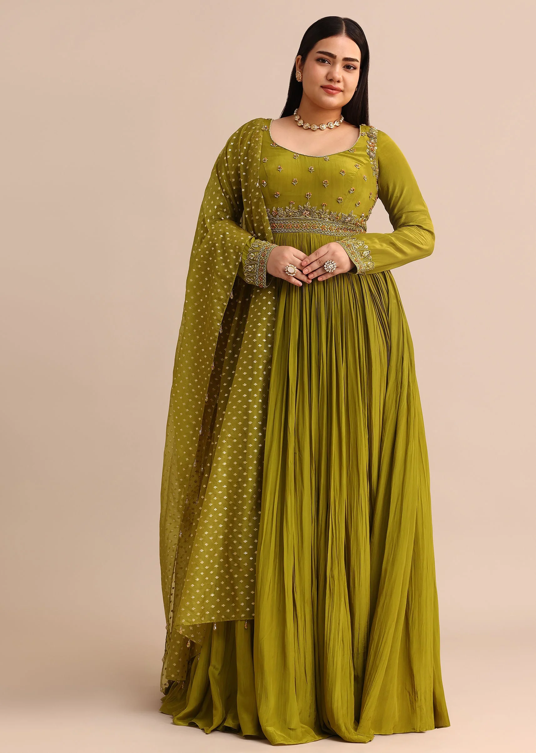 14228-moss-green-embroidered-anarakali-set-1.webp Moss Green Embroidered Anarakali Set