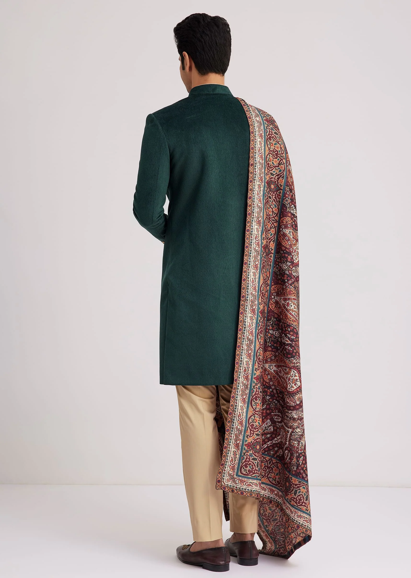 14282-green-velvet-nawabi-set-with-printed-pashmina-dupatta-5.webp Green Velvet Nawabi Set With Printed Pashmina Dupatta