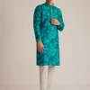 Bottle Green Printed Kurta Set