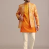 14328-yellow-silk-thread-resham-work-jodhpuri-kurta-set-3.webp Yellow Silk Thread Resham Work Jodhpuri Kurta Set