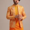 14328-yellow-silk-thread-resham-work-jodhpuri-kurta-set-4.webp Yellow Silk Thread Resham Work Jodhpuri Kurta Set