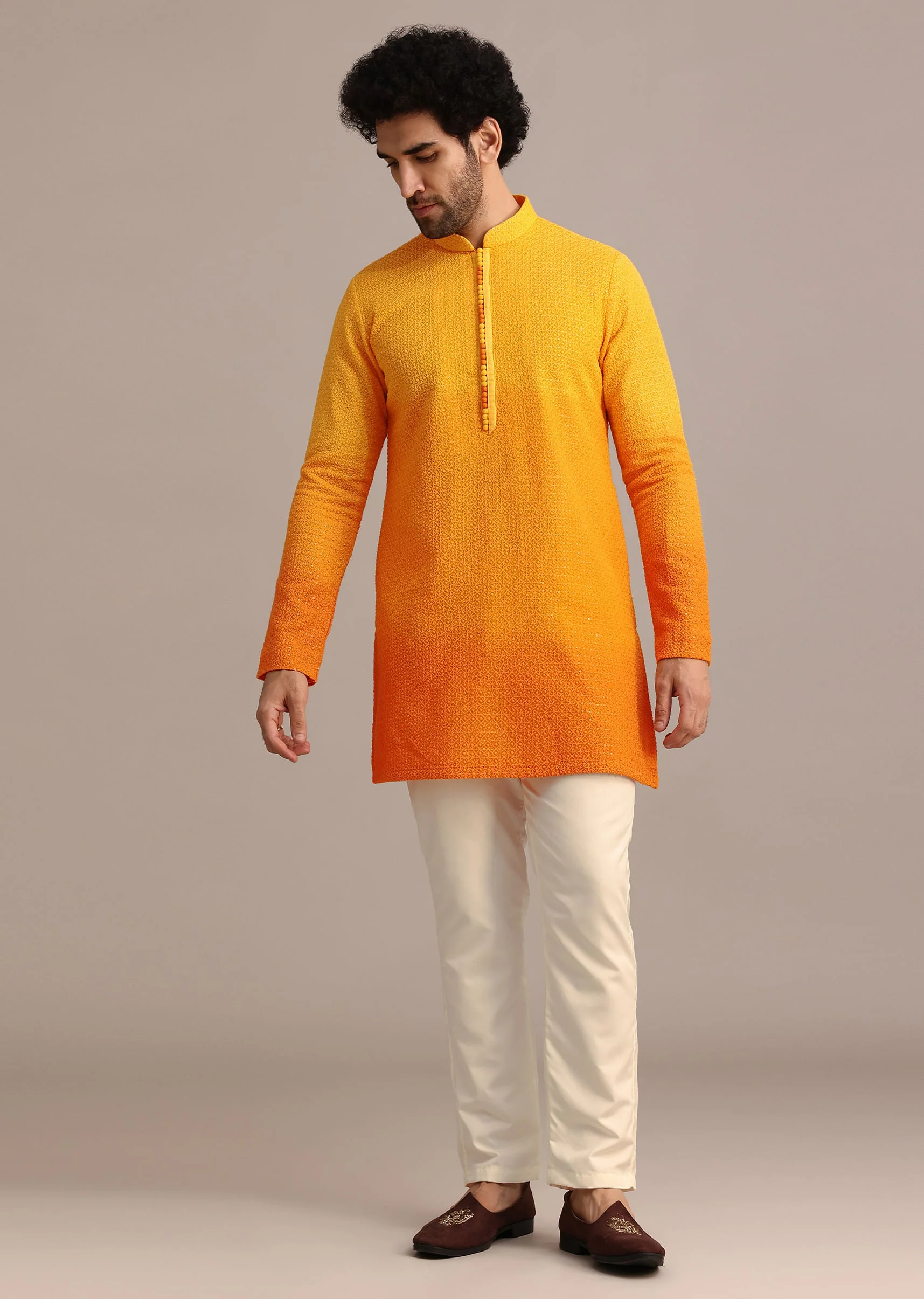 14328-yellow-silk-thread-resham-work-jodhpuri-kurta-set-6.webp Yellow Silk Thread Resham Work Jodhpuri Kurta Set