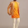 14329-36-36-variation-1.webp Yellow Silk Thread Resham Work Jodhpuri Kurta Set
