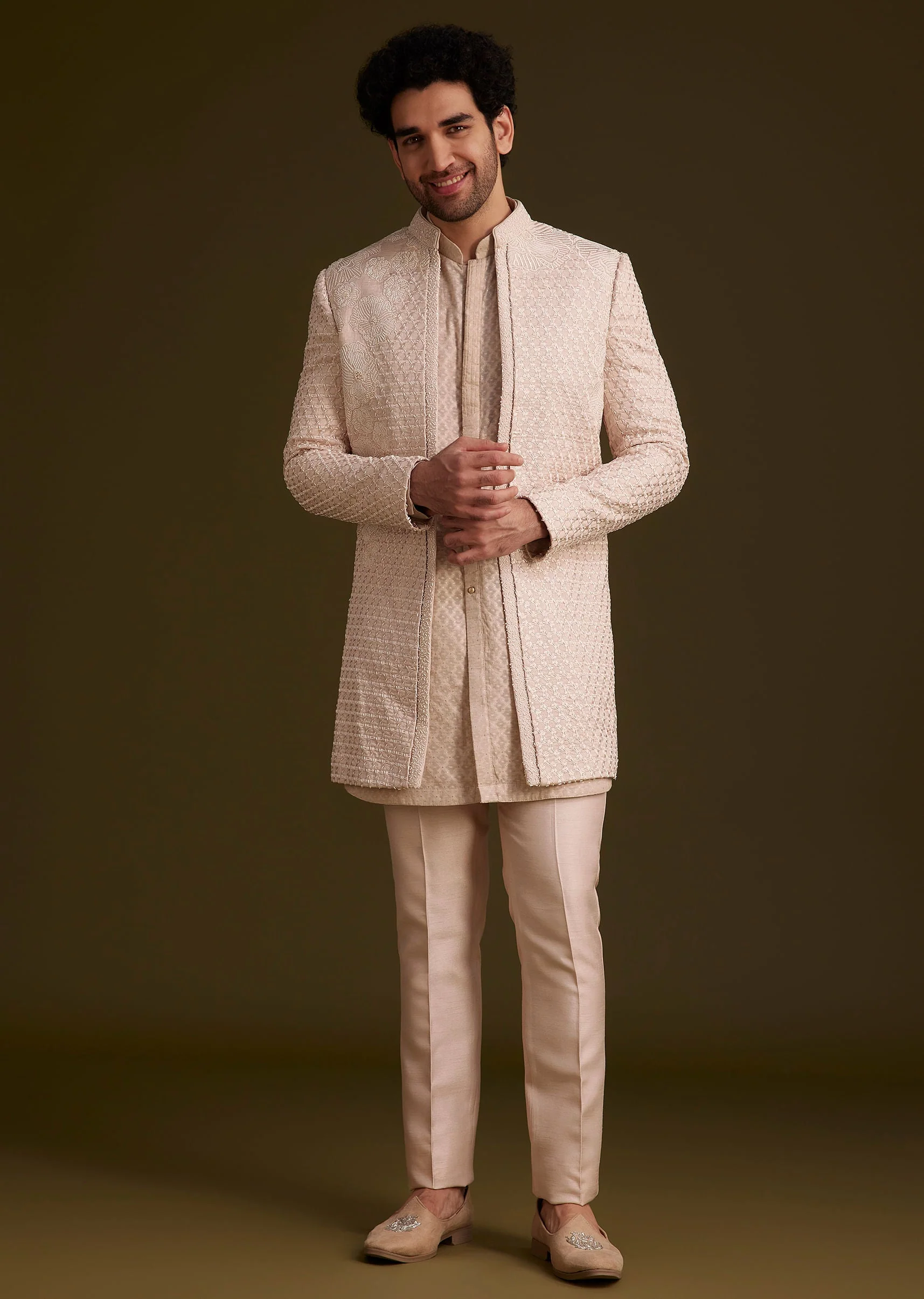 14346-beige-embroidered-indo-western-set-3.webp Beige Embroidered Indo Western Set