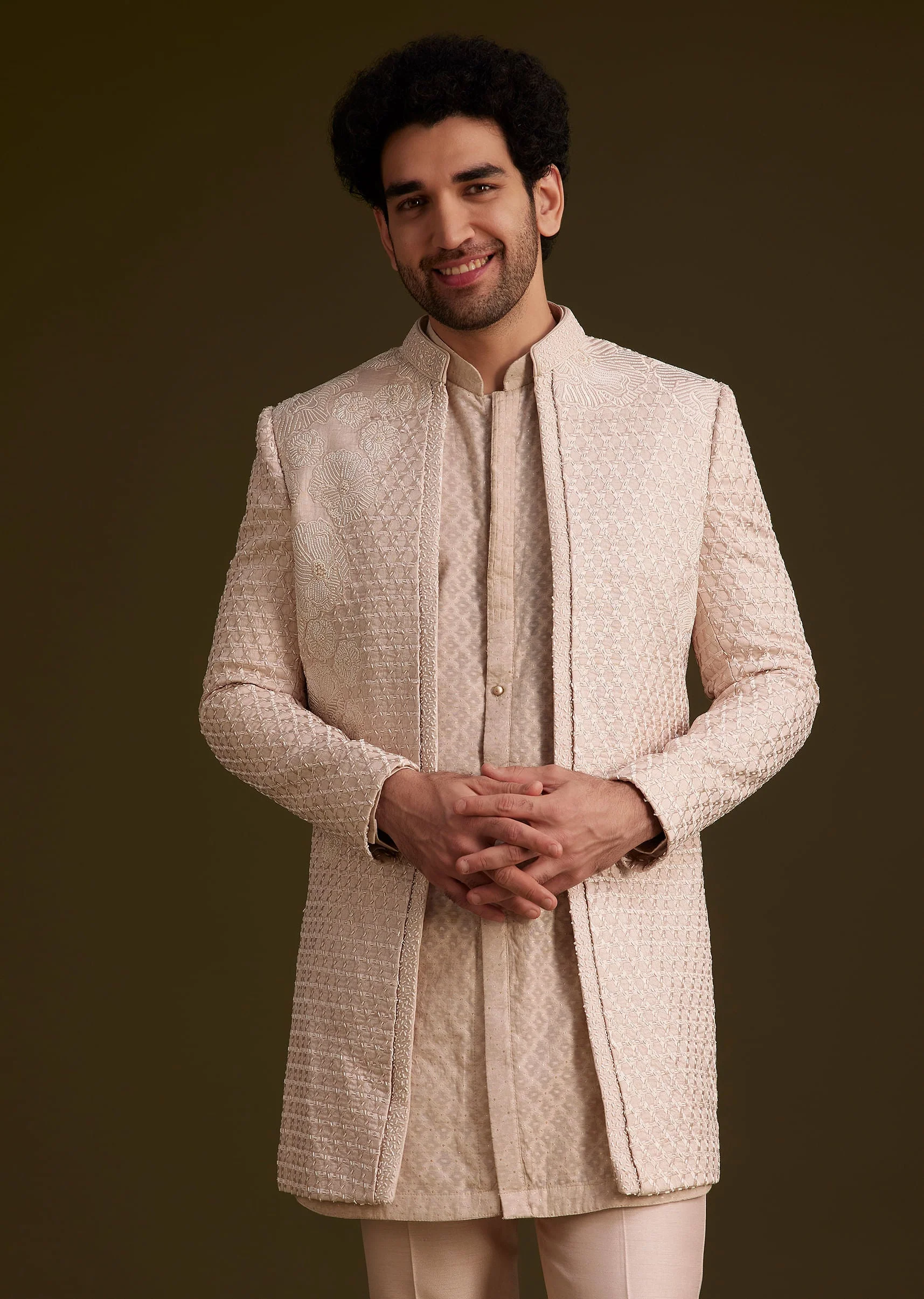 14346-beige-embroidered-indo-western-set-4.webp Beige Embroidered Indo Western Set
