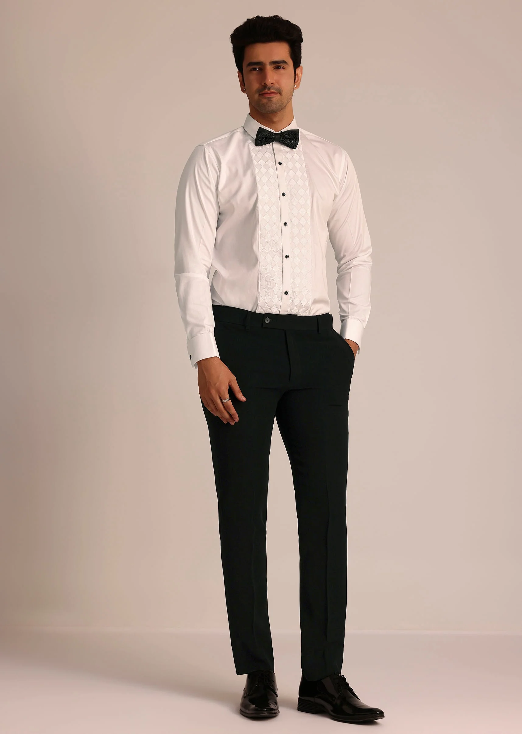 Wine Velvet Suit Set With Zardosi Detailing